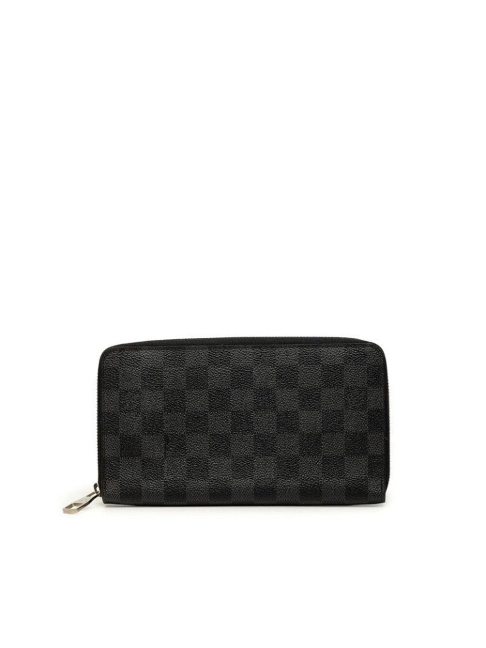 Louis Vuitton Damier Graphite Zippy Organizer Zip Around Wallet Black Leather